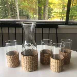 Seagrass Pitcher & Glasses